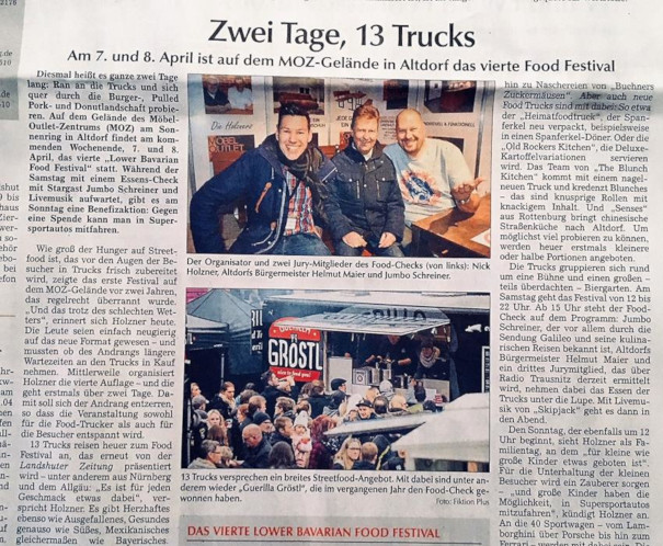 Landshuter Zeitung - Vorbericht zum 4. Lower Bavarian Food Festival