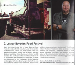 Hugo Magazin - Vorbericht zum 2. Lower Bavarian Food Festival
