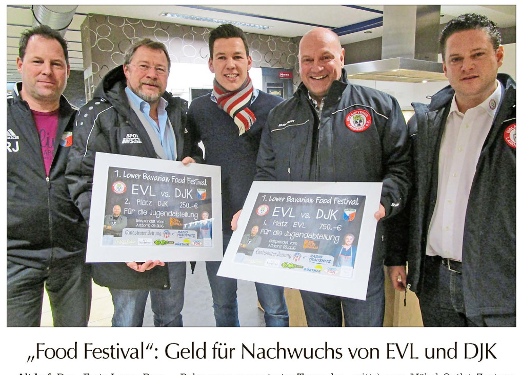 Landshuter Zeitung - Preisübergabe Eisstockcontest EVL<>DJK